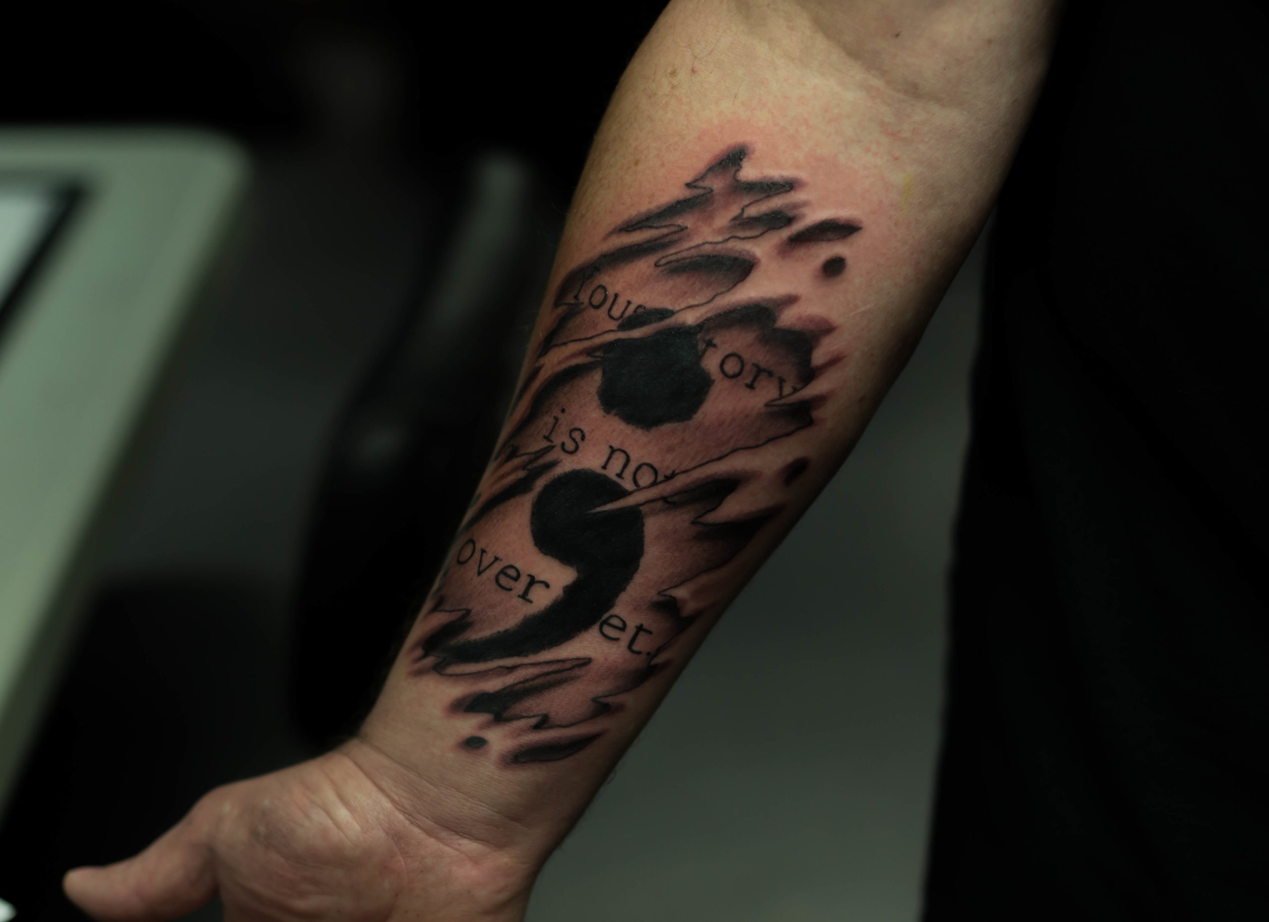 Semi-Colon Tattoo