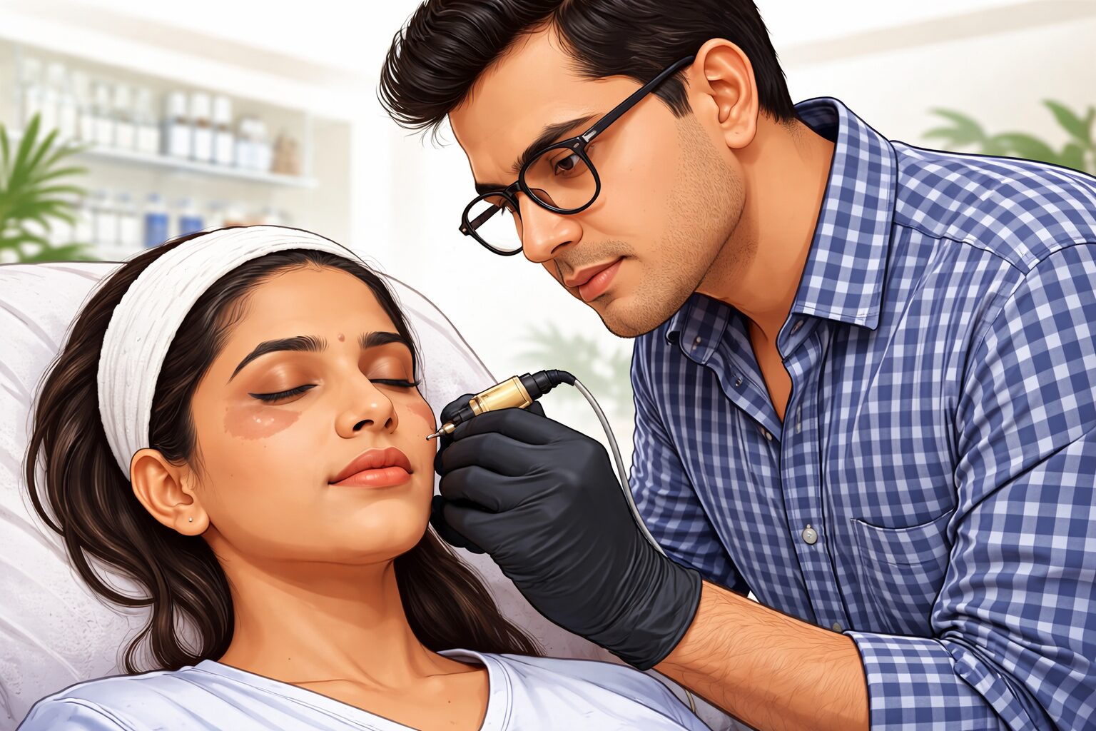Cosmetic tattooing and skin tone camouflage Astron Tattoos Bangalore